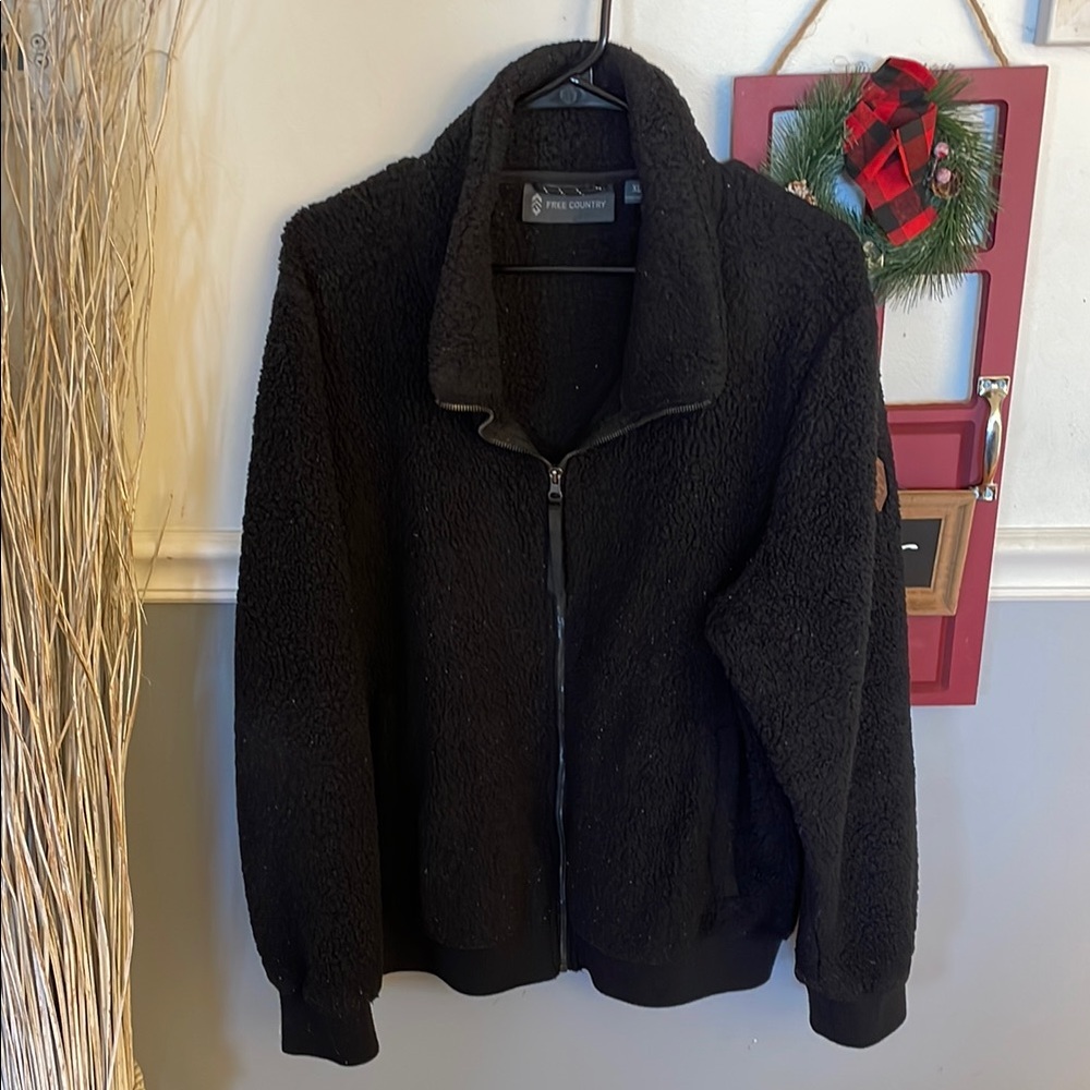 Men's Black Fleece Jacket